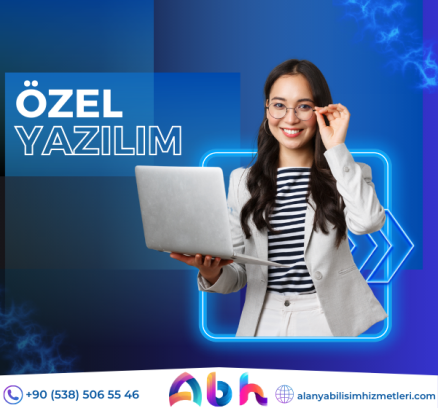 Alanya Bilişim Hizmetleri özel yazılım - İşletmenizin ihtiyaçlarına özel olarak tasarlanmış yazılım çözümleri sunan Alanya Bilişim Hizmetleri'nin özel yazılım geliştirme hizmeti.