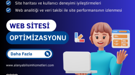 Alanya Bilişim Hizmetleri web sitesi optimizasyonu - Web sitenizin performansını ve görünürlüğünü artırmak için Alanya Bilişim Hizmetleri'nin web sitesi optimizasyonu çözümleri.